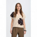 B-Young Blusas y Camisas Jersey B.YOUNG Vneck Fig mel flower