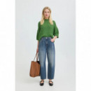 B-Young Vaqueros Mujer Jeans B.YOUNG Bykalluna Mid blue denim