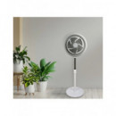 DAEWOO Ventilador De Pie Con Aspas 90W/3 Velocidades/5 Aspas 30Cms DW9002 Blanco