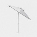 Sombrilla de Jardín Easy Push Redonda Ø230 Cm Color Antracita Mate/gris Claro – Kettler®  KETTLER
