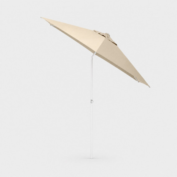 Sombrilla de Jardín Easy Push Redonda Ø300 Cm Color Blanco Mate/natural – Kettler®  KETTLER