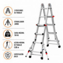 ESCALERA ALUMINIO ARTICULADA CON ESTABILIZADOR 4+4 AIRMEC