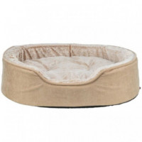 TRIXIE Cama Vital Lino Soft Beige y Crema 110X92 Cm