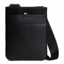 Bolso Mensajero Texturizado con Logo Metálico  TOMMY HILFIGER