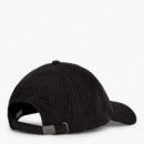 Gorra de béisbol de pana con logo bordado
