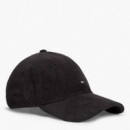Gorra de béisbol de pana con logo bordado