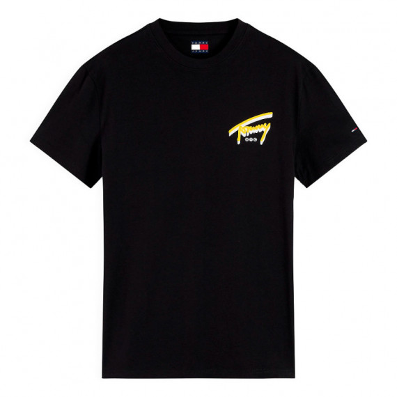 Camiseta de punto con logo trasero