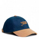 Th Gorra AW0AW18975 1BJ tu Tjw Denim Script Cap Denim Dark  TOMMY HILFIGER