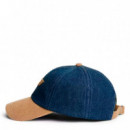 Th Gorra AW0AW18975 1BJ tu Tjw Denim Script Cap Denim Dark  TOMMY HILFIGER
