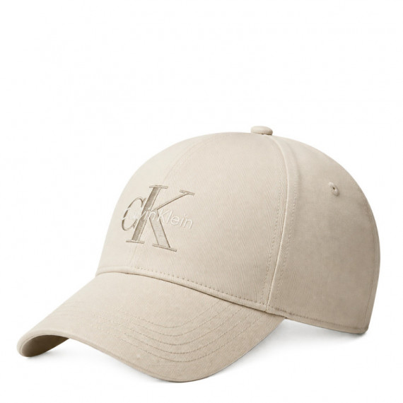 Gorra de sarga con logo monograma bordado