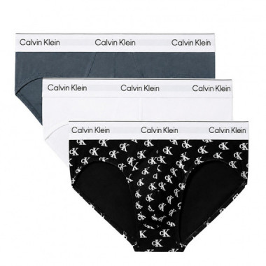 Pack de 3 Slips de Cadera - Icon Cotton Stretch  CALVIN KLEIN
