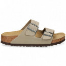 SANDALIA 2 HEBILLAS KAKI