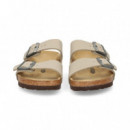 SANDALIA 2 HEBILLAS KAKI