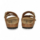 SANDALIA 2 HEBILLAS NOBUCK CUERO