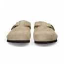 ZUECO PLANTILLA ACOLCHADA ANTE TAUPE