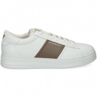 Banda Marron Deportivo Piel Blanco  EMPORIO ARMANI
