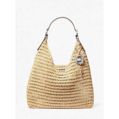 Bolso Hobo de Hombro Nolita Grande Efecto Crochet de MICHAEL KORS