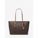 Bolso Tote Quinn Grande de Piel con Estampado Logotipo de MICHAEL KORS