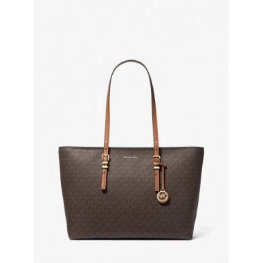 Bolso Tote Quinn Grande de Piel con Estampado Logotipo de MICHAEL KORS