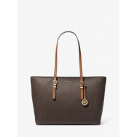Bolso Tote Quinn Grande de Piel con Estampado Logotipo de MICHAEL KORS
