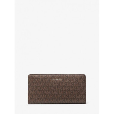 Cartera Bryant grande con logotipo y cierre delantero con bot&oacute;n a presi&oacute;n Michael Kors