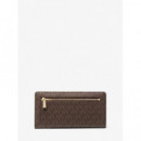 Cartera Bryant grande con logotipo y cierre delantero con botón a presión Michael Kors