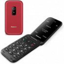 Panasonic KX-TF600EXR Teléfono Móvil Senior Rojo