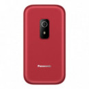 Panasonic KX-TF600EXR Teléfono Móvil Senior Rojo