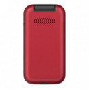 Panasonic KX-TF600EXR Teléfono Móvil Senior Rojo