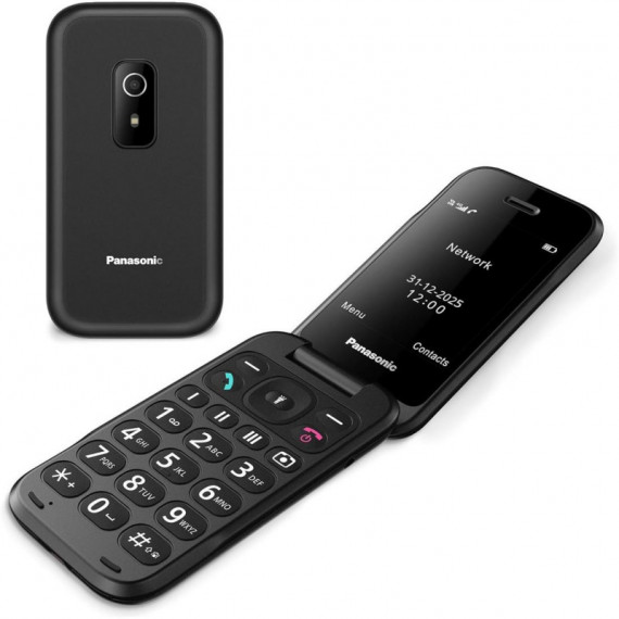 Panasonic KX-TF600EXB Teléfono Móvil Senior Negro