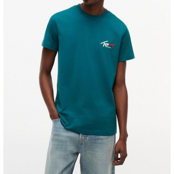 Camiseta Tommy jeans signature verde