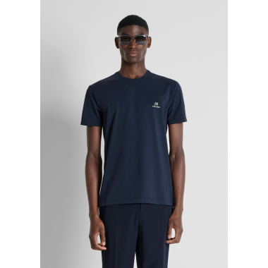 Camiseta Antony Morato azul marina logo reflectante