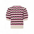 B-Young Sudadera mujer Pullovers B.YOUNG Bymagio Orchid Pink Abstract