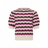 B-YOUNG Sudadera Mujer Pullovers B.young Bymagio Orchid Pink Abstract