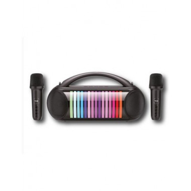 SAMI Altavoz Bluetooth Karaoke C/2 Microfonos VIVA RS-990,RGB,USB,Micro Usb,Efecto Sonido,20W,3600Mh