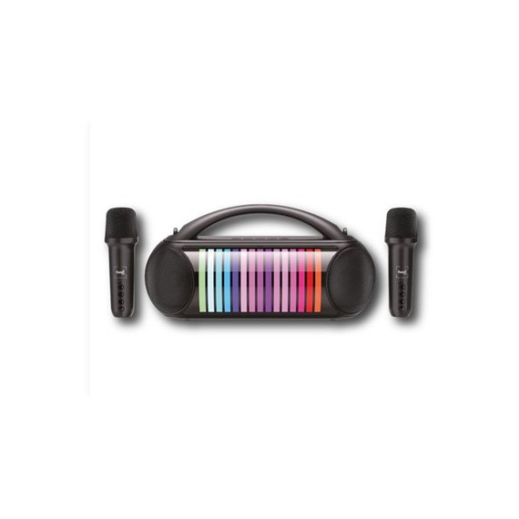 SAMI Altavoz Bluetooth Karaoke C/2 Microfonos VIVA RS-990,RGB,USB,Micro Usb,Efecto Sonido,20W,3600Mh