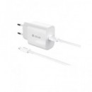 DEVIA Cargador TIpo C +Cable Datos TIpo C a Lightning 30W Blanco