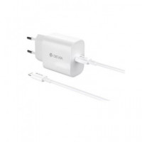 DEVIA Cargador TIpo C +Cable Datos TIpo C a Lightning 30W Blanco