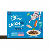 Edgard&cooper Gato Adulto Seleccion del Mar en Salsa POUCH12  EDGARD & COOPER