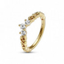 PANDORA Moments Anillo en Oro de Tiara Real Remolino 162232C01