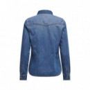 ONLY Camisa Vaquera 15315185-MEDIUM Blue Denim