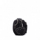 Xti Bolso bandolera con cierre de cremallera 184651-NEGRO