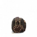 Xti Bolso bandolera con cierre de cremallera 184651-KAKI