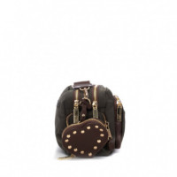 XTI Bolso Bandolera con Cierre de Cremallera 184651-KAKI