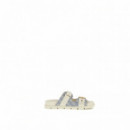 Guess  sandalias de denim Faxona FLTFX2 FAB03-CREAM