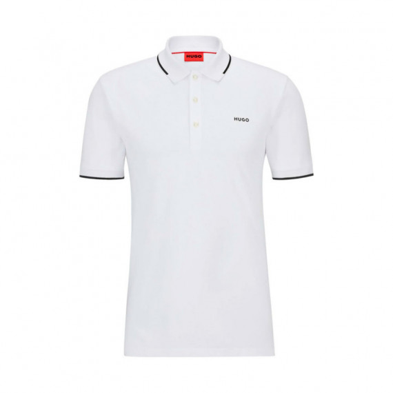POLO SLIM FIT DE ALGODÓN ELÁSTICO CON LOGO ESTAMPADO