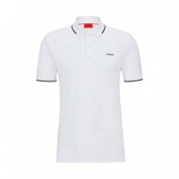 POLO SLIM FIT DE ALGODÓN ELÁSTICO CON LOGO ESTAMPADO