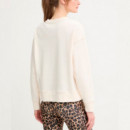 SUDADERA DKNY STACKED LEOPARD LOGO CREW NECK