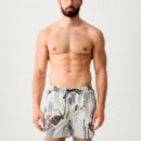 Bañador tipo shorts de secado rápido con estampado