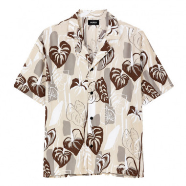 Camisa relaxed fit con estampado de flores